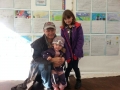 A family proud of their daughter's exhibition