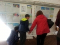 Children visiting their exhibition
